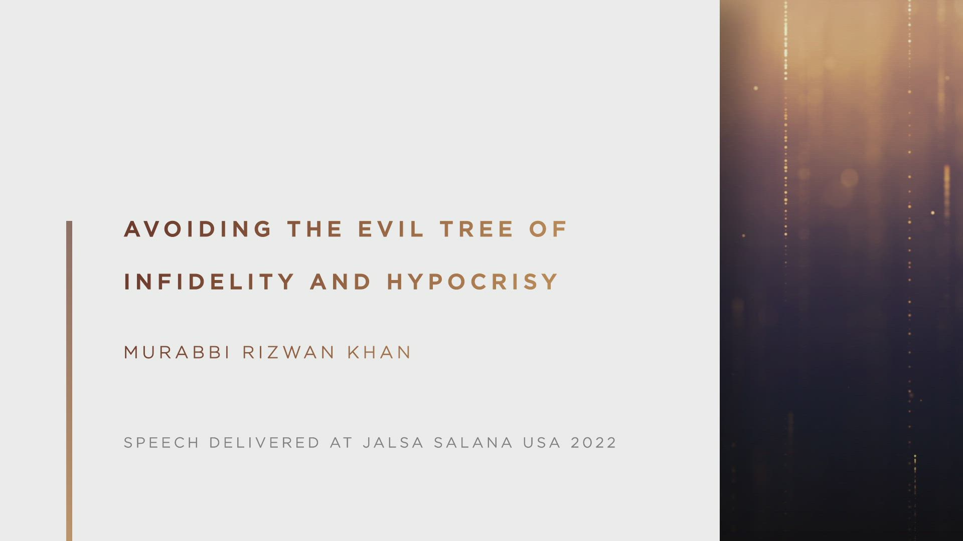 Jalsa Salana Speeches