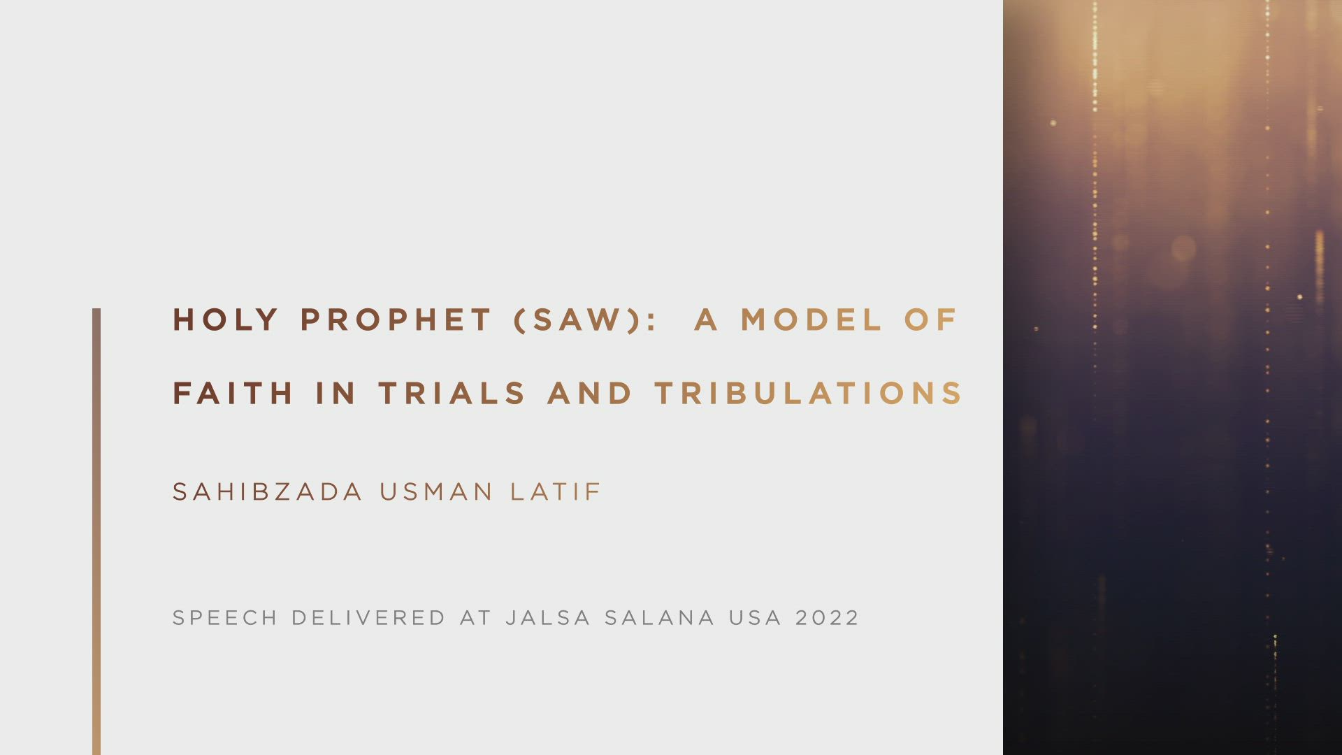 Jalsa Salana Speeches