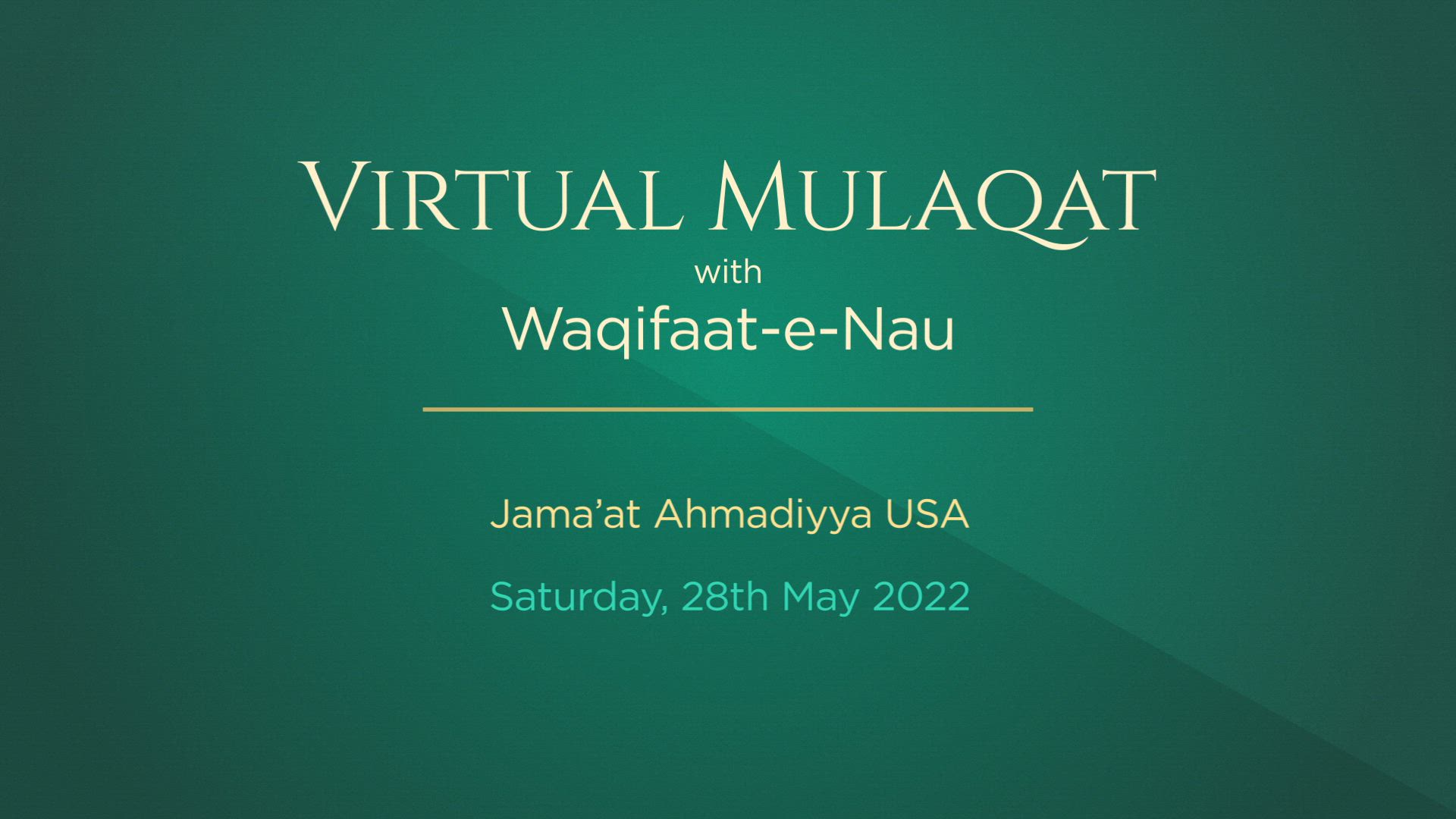 Waqfat-e-Nau USA