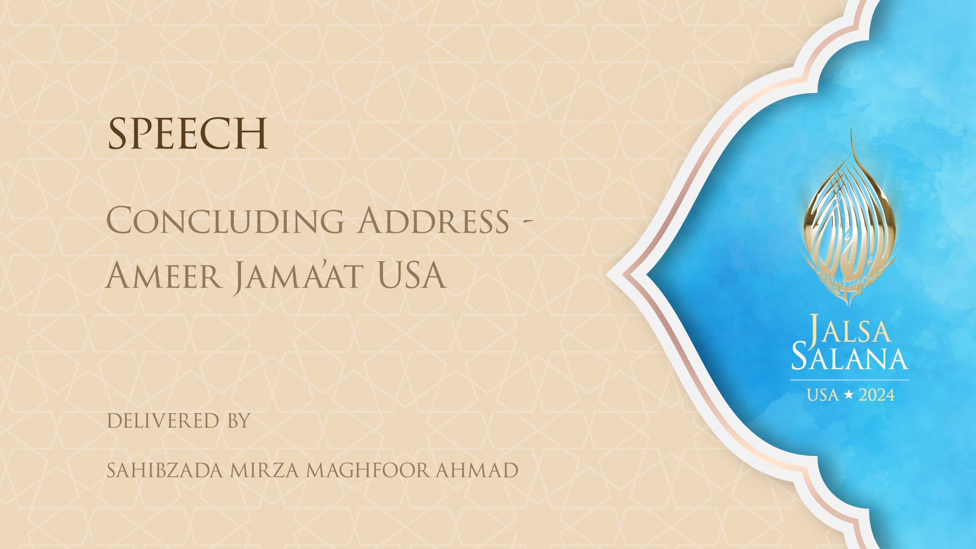 Jalsa Salana Speeches